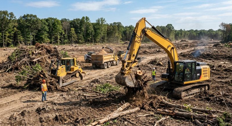 Construction Site Land Clearing in Atlanta, GA